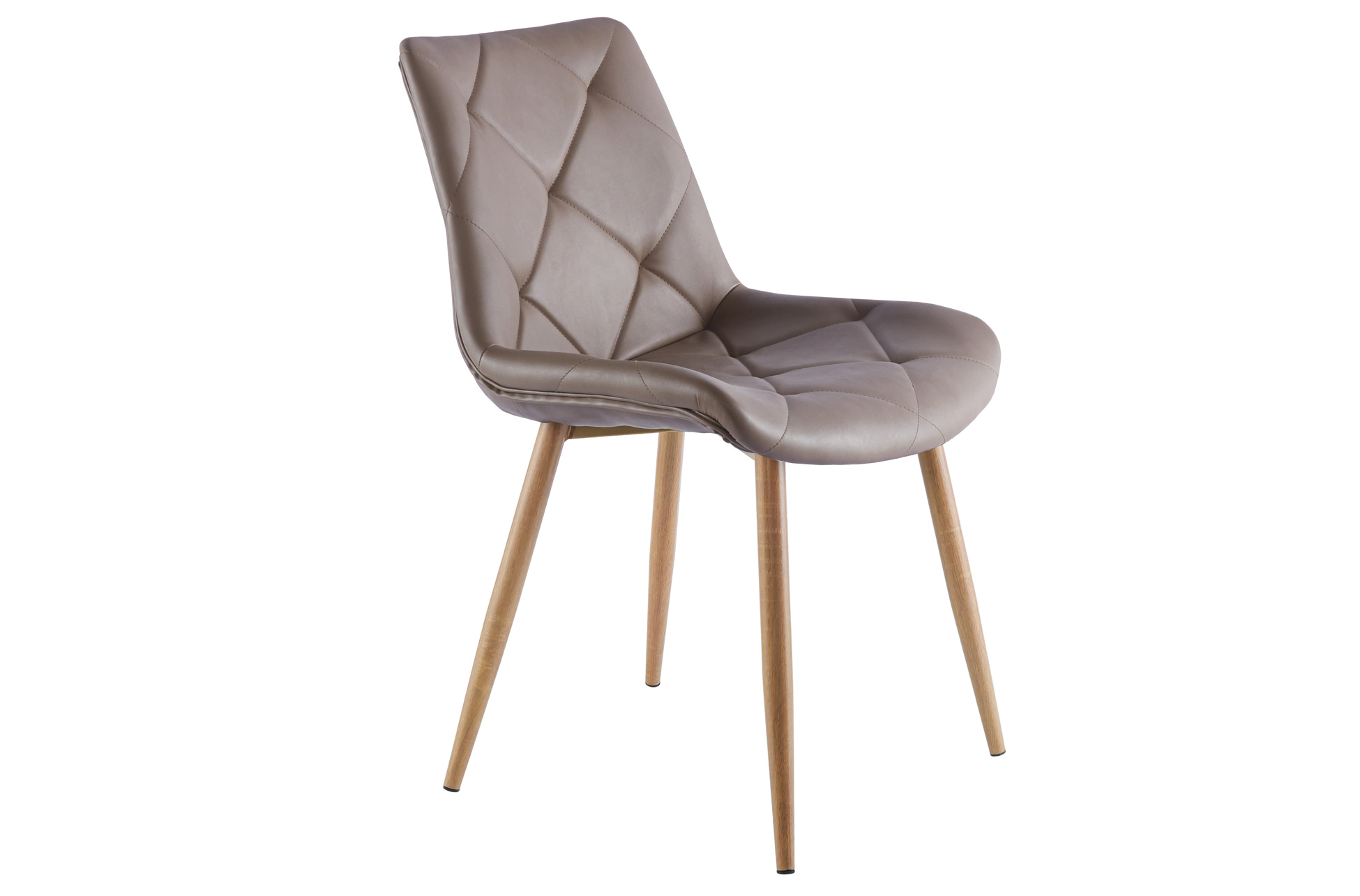 PACK DE 4 SILLAS COMEDOR MARLENE SIMIL PIEL TOPO / OAK