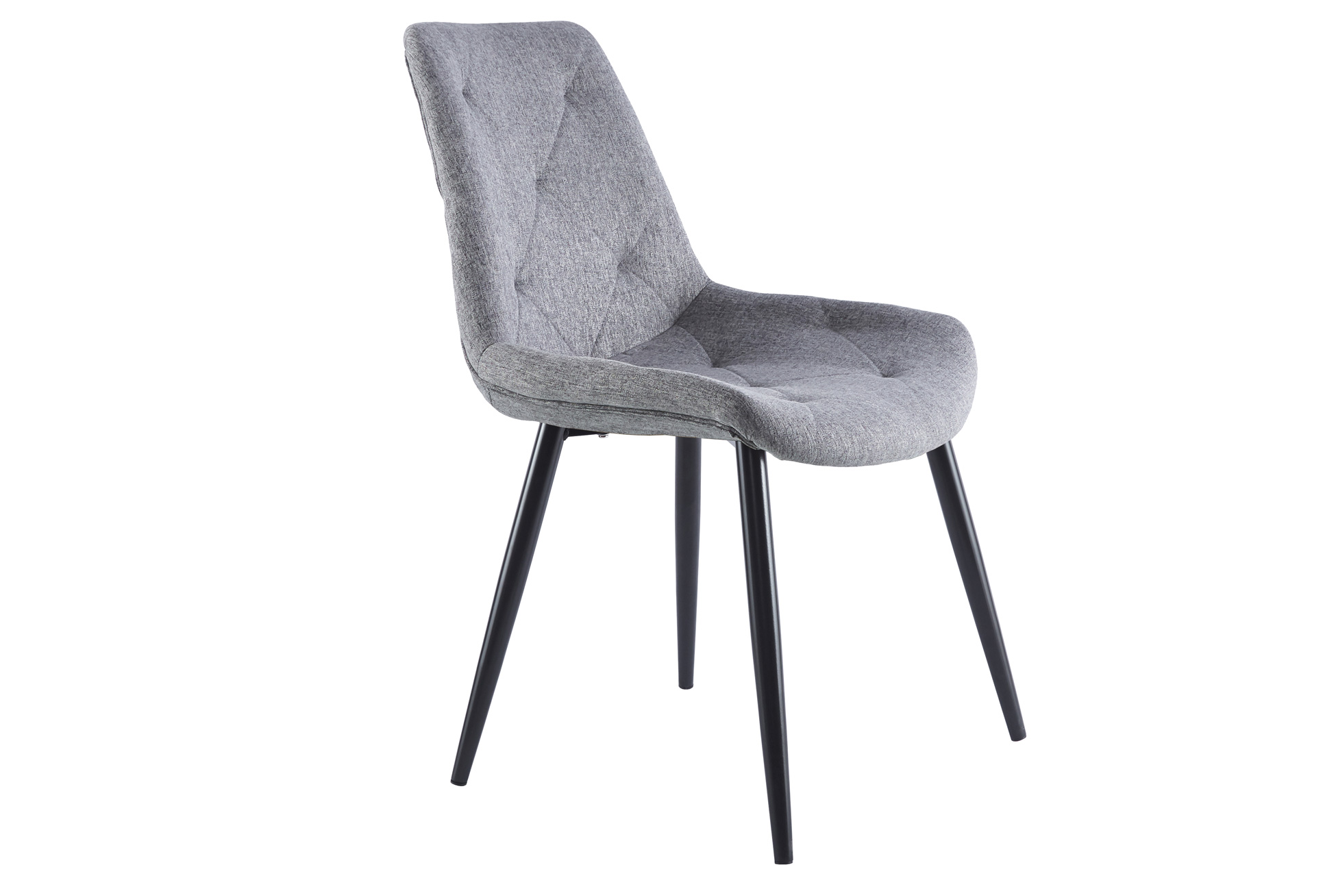 PACK DE 4 SILLAS COMEDOR MARLENE TEJIDO GRIS / NEGRO