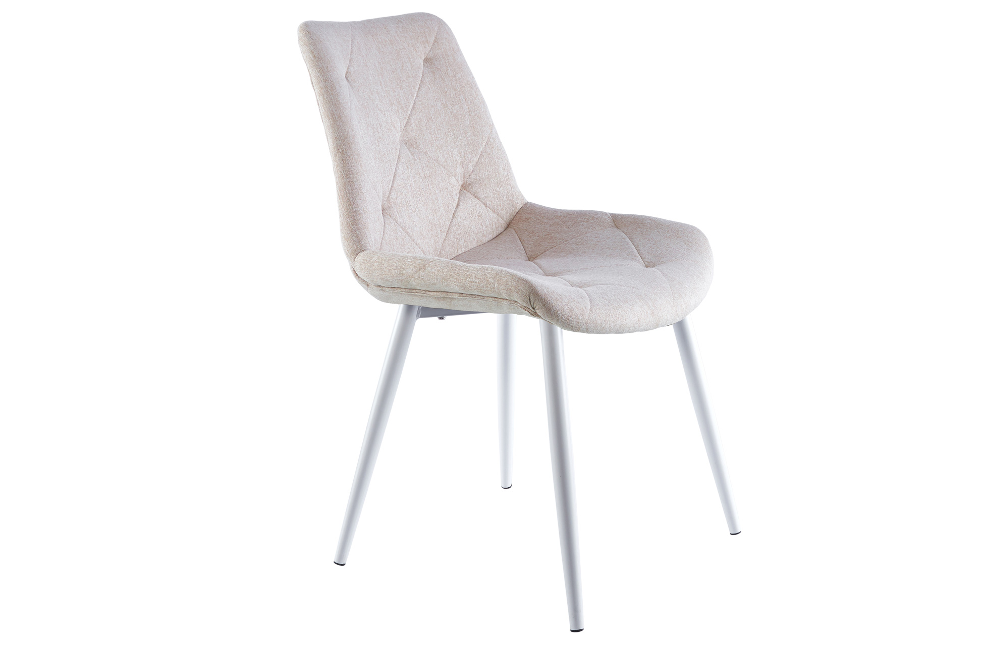 PACK DE 4 SILLAS COMEDOR MARLENE TEJIDO BEIGE / BLANCO