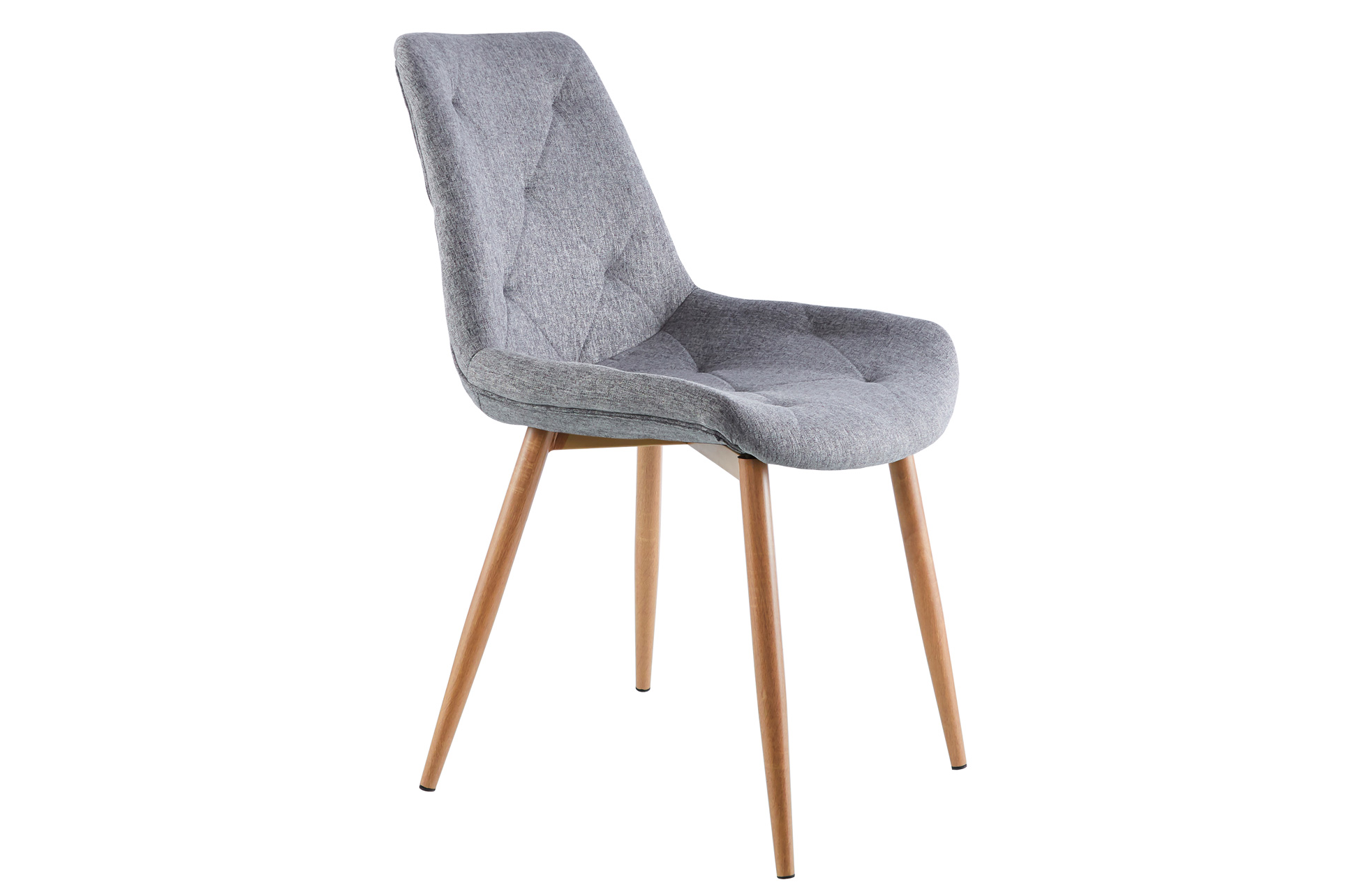 PACK DE 4 SILLAS COMEDOR MARLENE TEJIDO GRIS / OAK