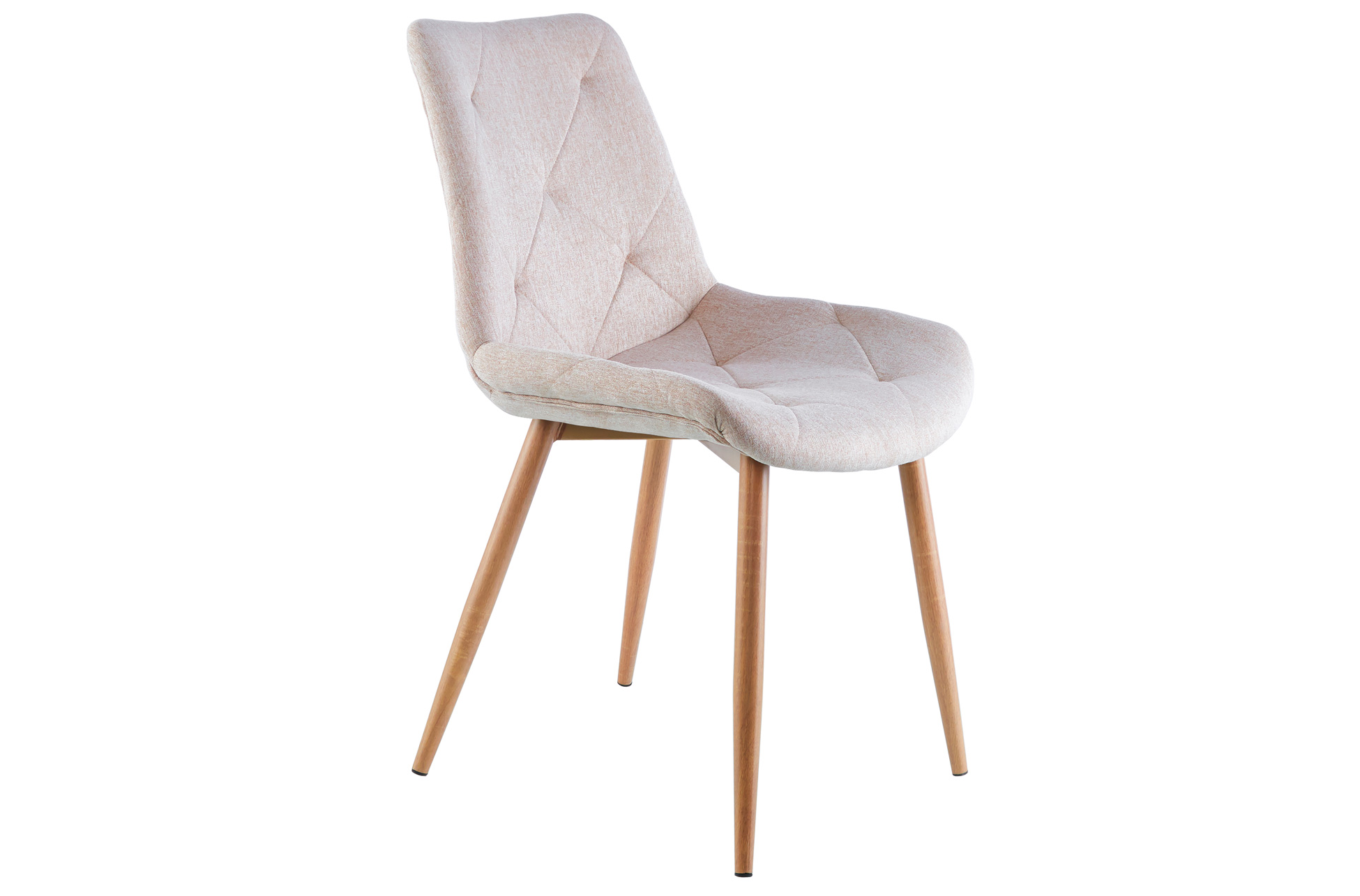 PACK DE 4 SILLA COMEDOR MARLENE TEJIDO BEIGE / OAK