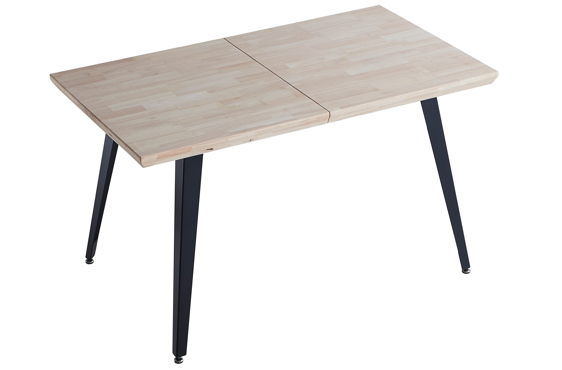 MESA COMEDOR EXTENSIBLE BERG 140 - 180 - 220 x 80 CM ROBLE NORDISH / NEGRO.