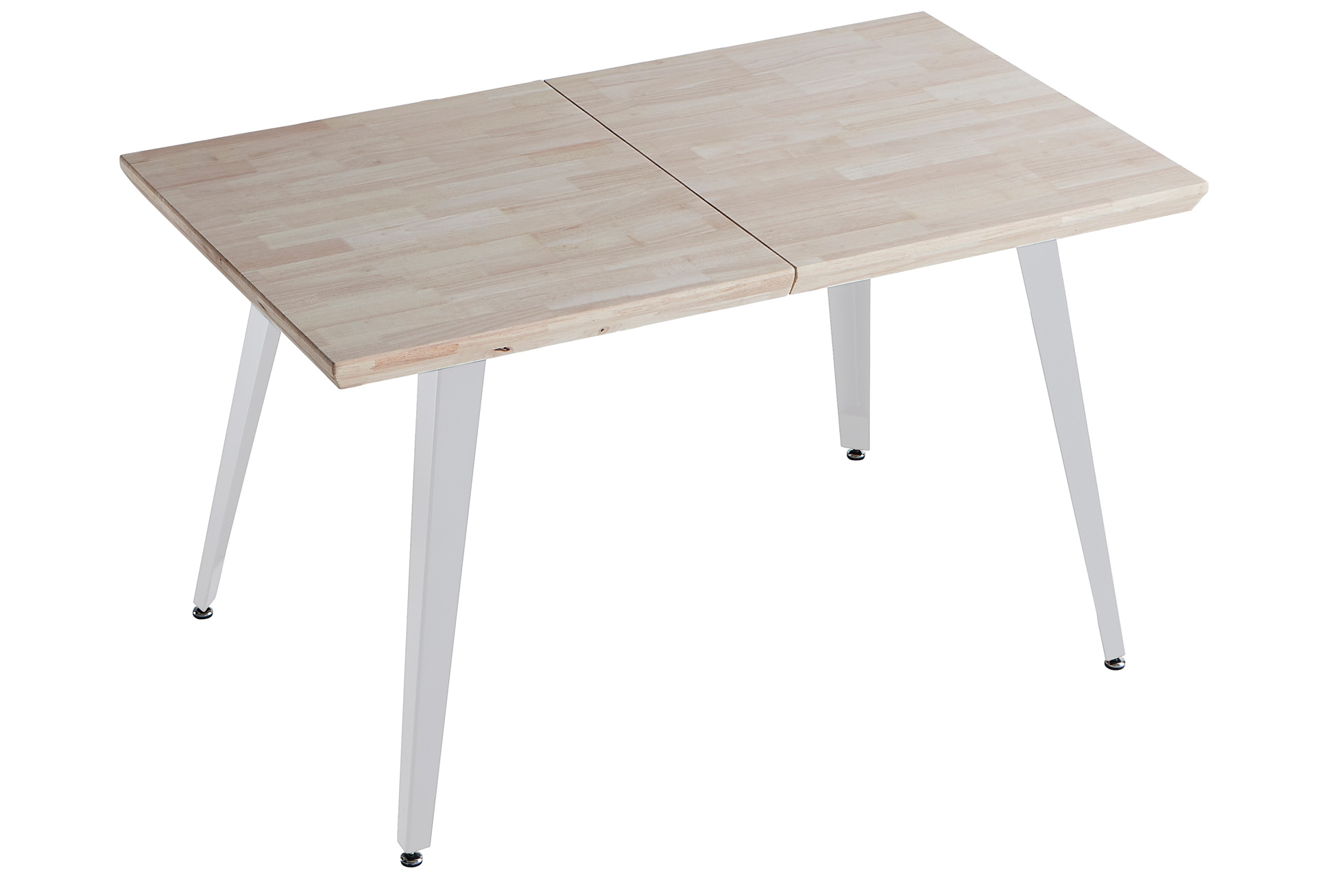 MESA COMEDOR EXTENSIBLE BERG 140 - 180 - 220 x 80 CM ROBLE NORDISH / BLANCO.