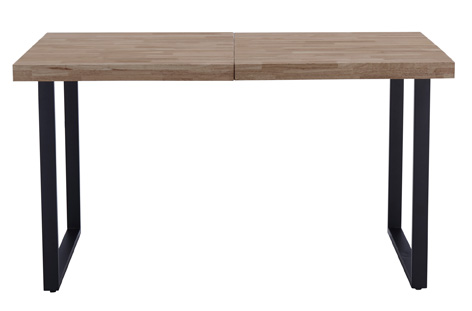 Mesa comedor extensible roma roble honey / negro.