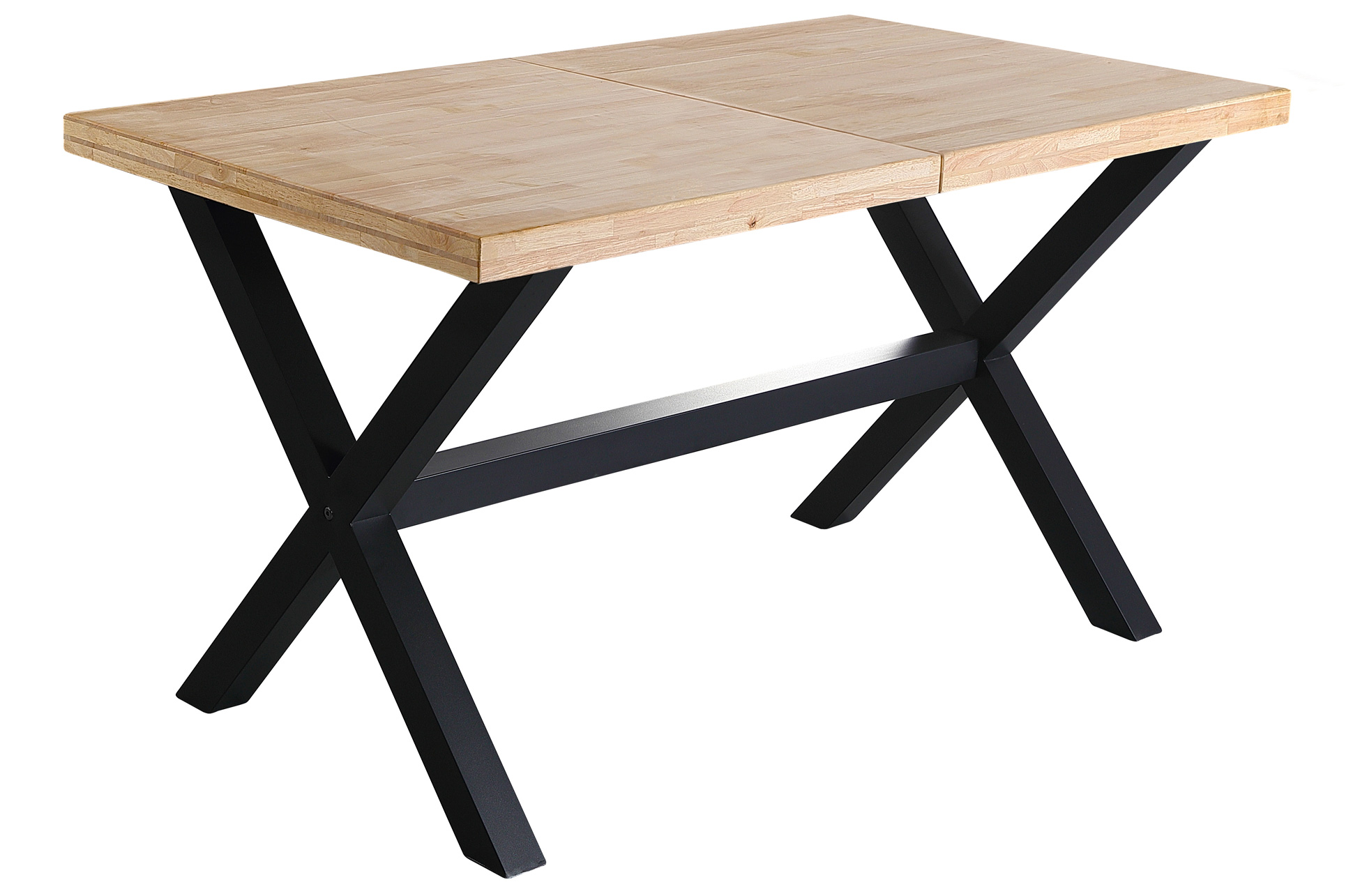 MESA COMEDOR EXTENSIBLE X-LOFT 140 - 180 - 220 x 90 CM ROBLE NORDISH / NEGRO.