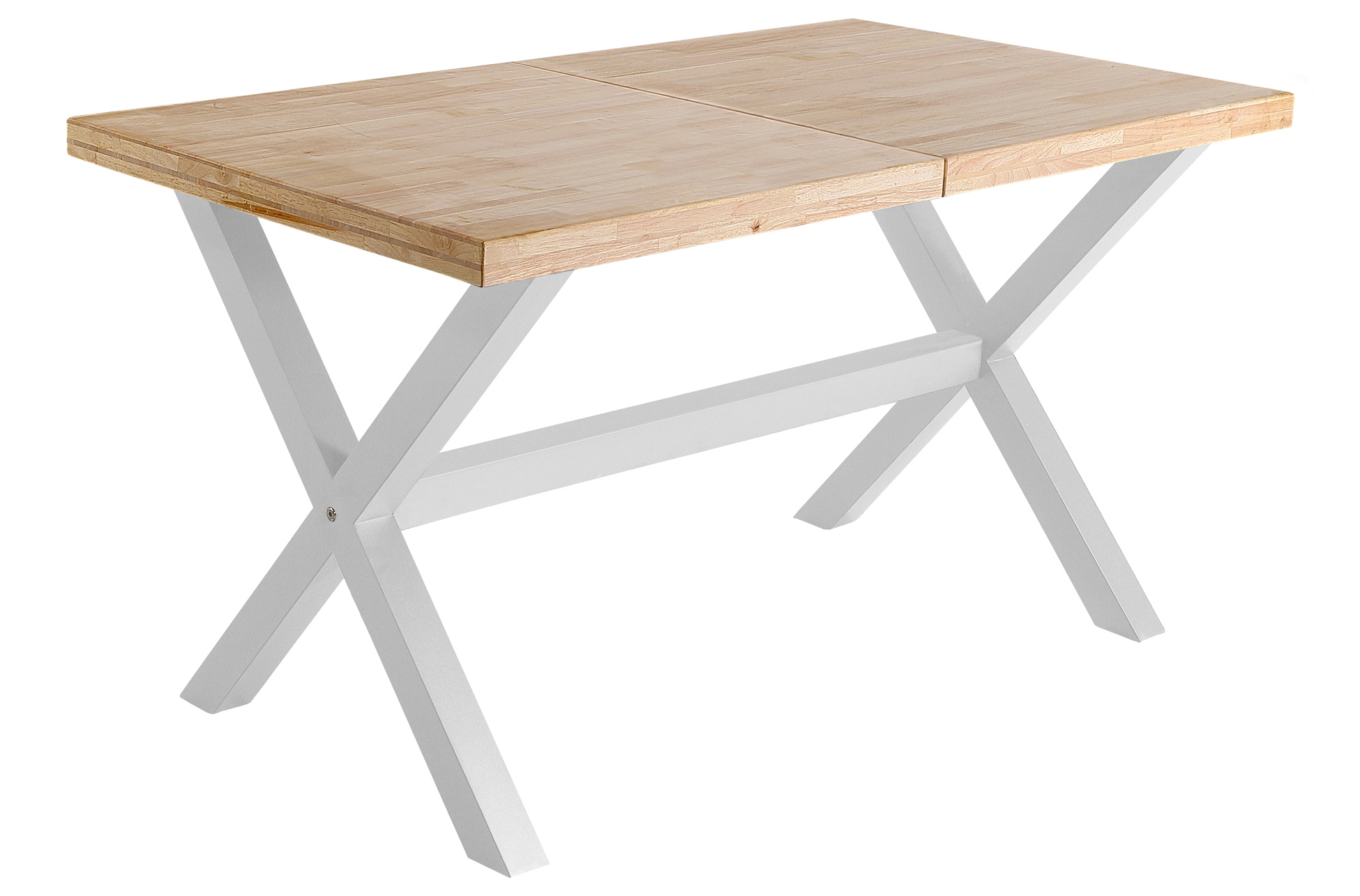 MESA COMEDOR EXTENSIBLE X-LOFT 140 - 180 - 220 x 90 CM ROBLE NORDISH / BLANCO.