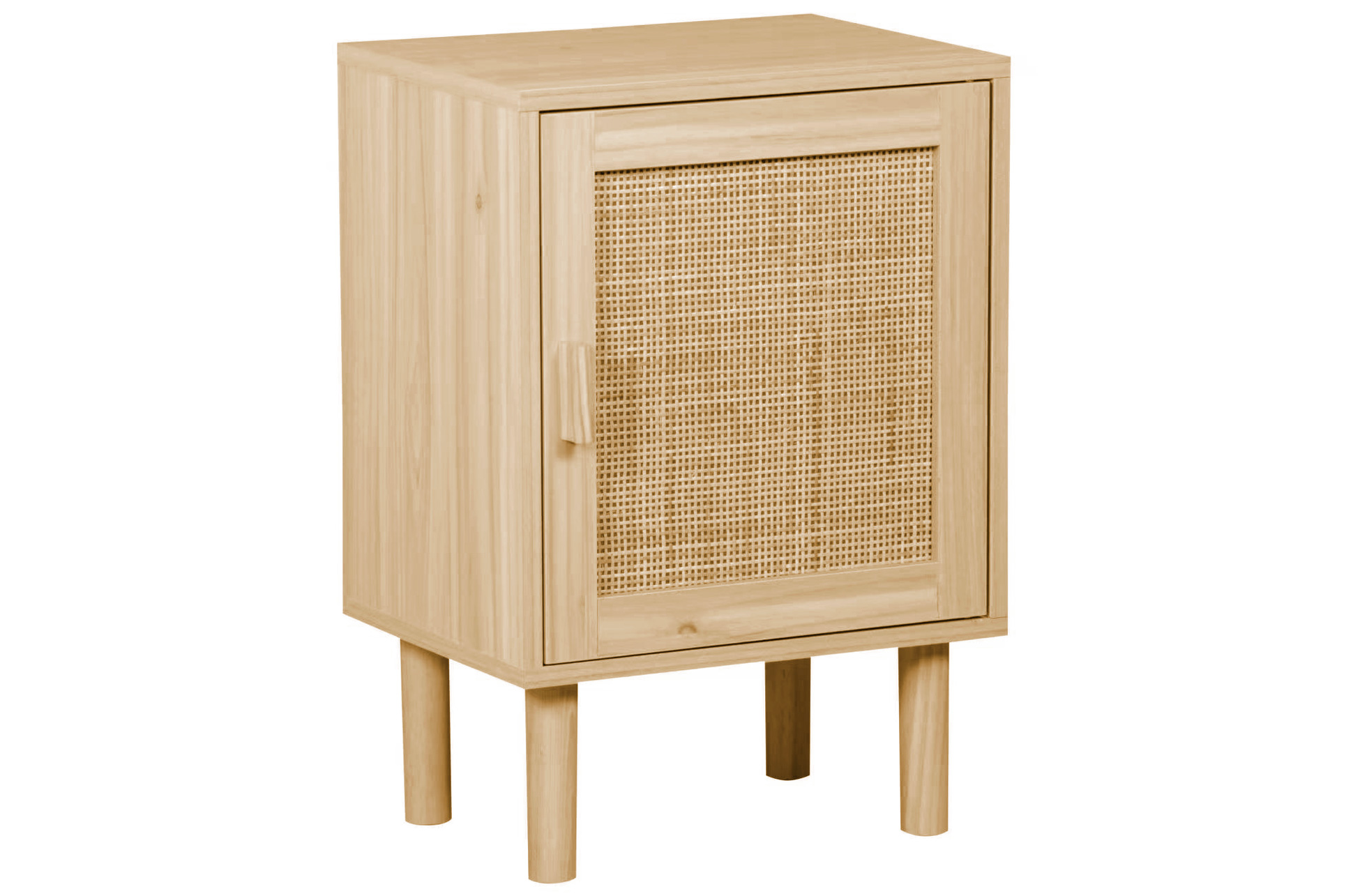 MESILLA DÉCOR 40 x 30 CM PINO / RATTAN.