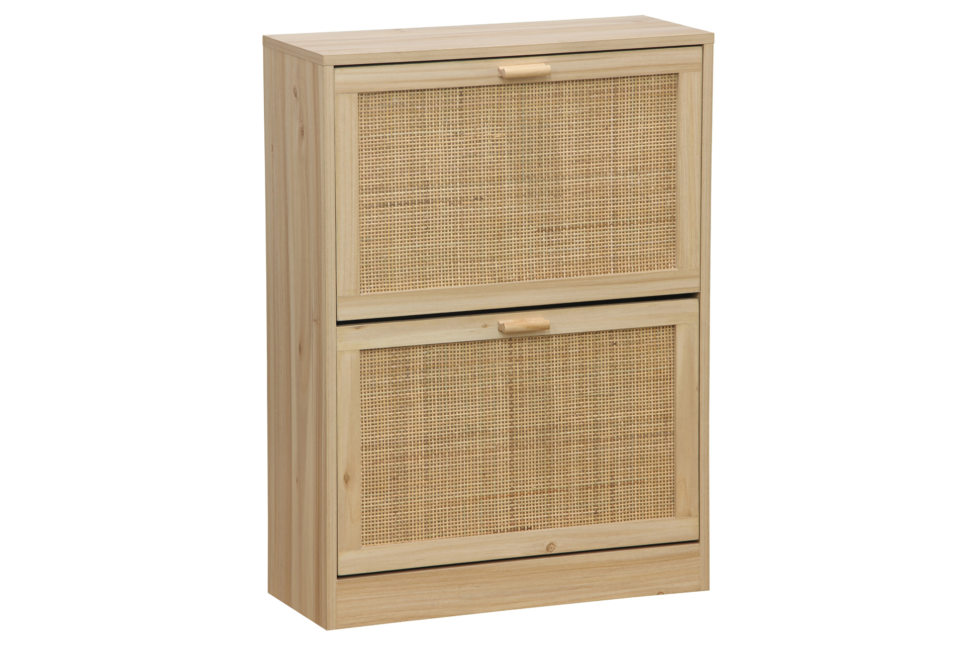 ZAPATERO DECOR 60 x 24 CM PINO / RATTAN.