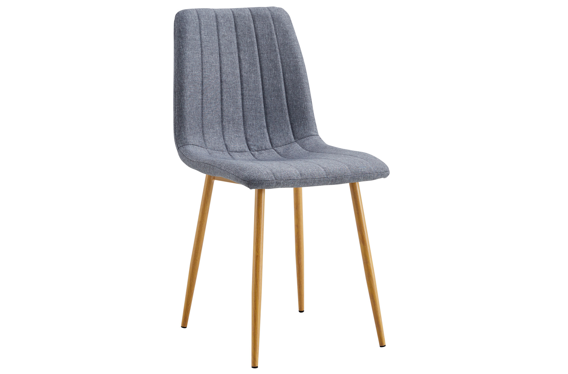 PACK DE 4 SILLAS COMEDOR NAILS TEJIDO GRIS / OAK.