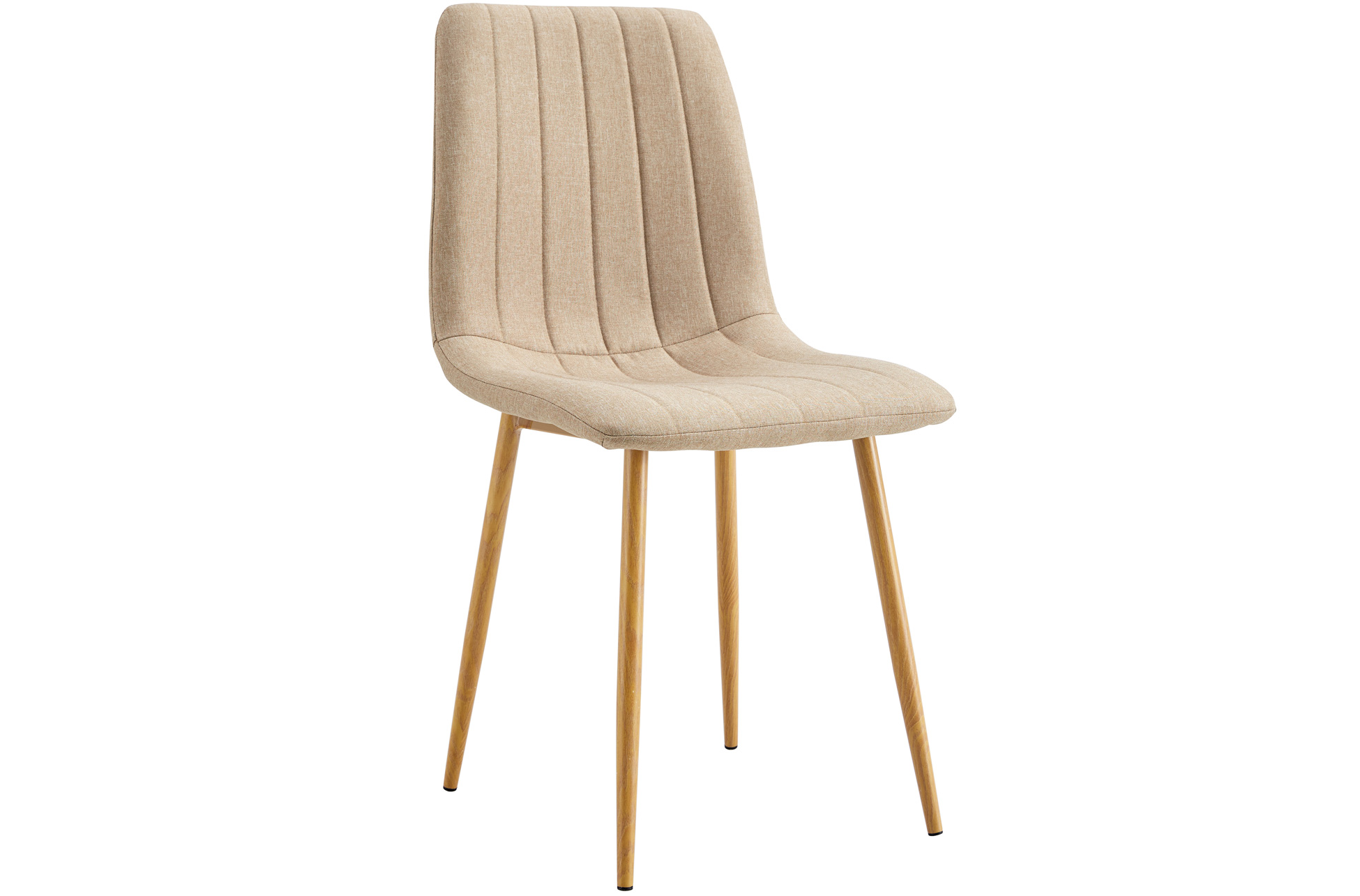PACK DE 4 SILLAS COMEDOR NAILS TEJIDO BEIGE / OAK.