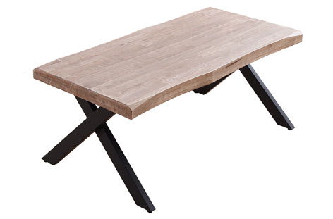 Mesa Centro Elevable Jack Roble Honey/Negro